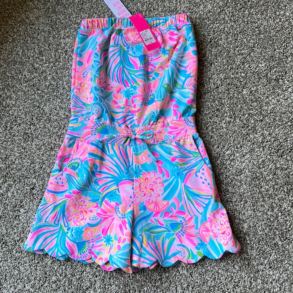 NWT Lilly Pulitzer Jace Romper in Tropical Punch size Dds